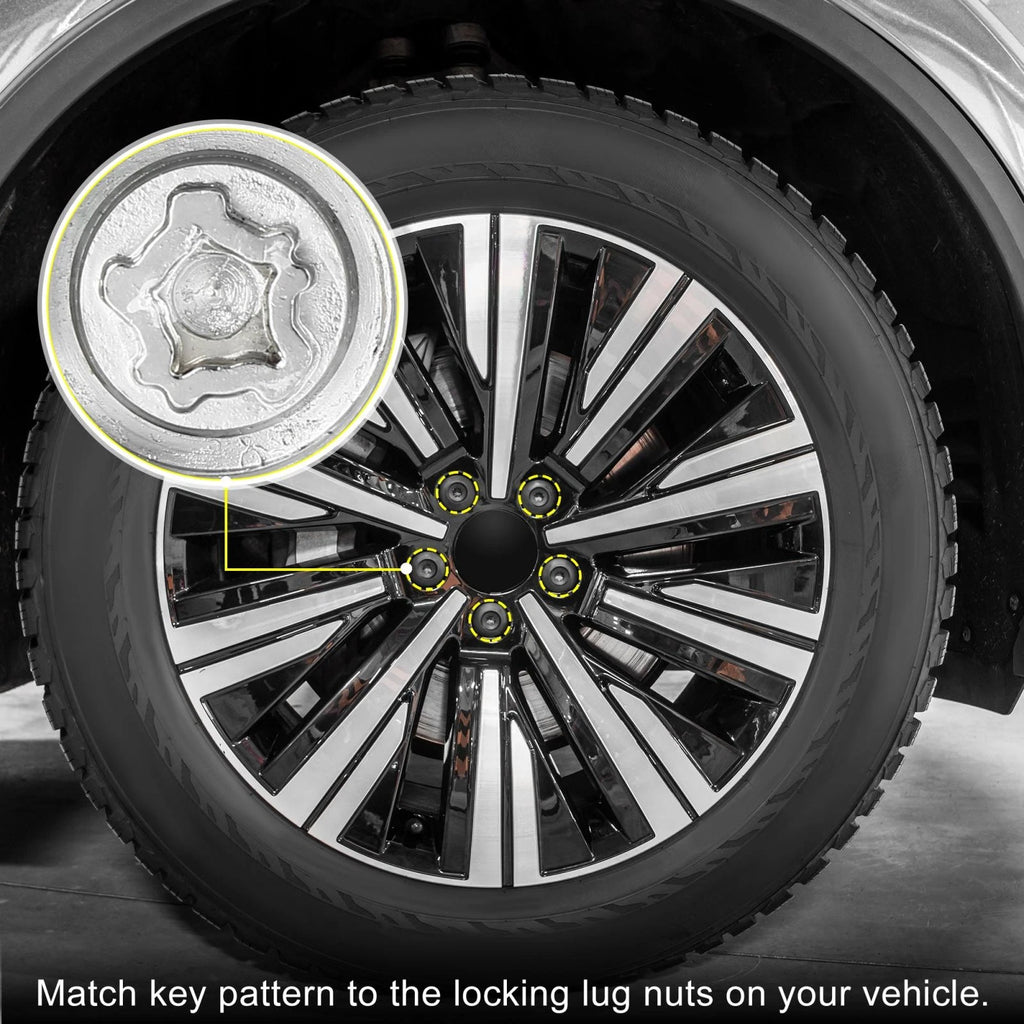 Wheel Lock Lug Nut Anti Theft Screw Removal Key for Volkswagen Phaeton (2004–2006)