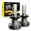 2X H7 LED Headlight Bulbs for High Beam (120W, 24000LM)