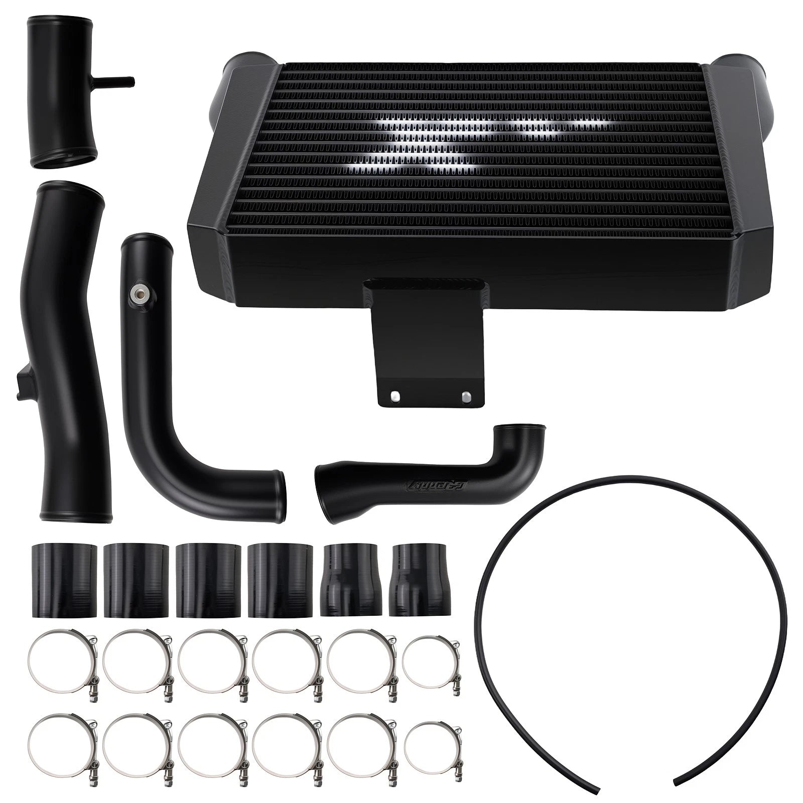 Front Mount Intercooler Kit for Subaru BRZ 2.0L Turbo (2013–2021) Black Aluminum