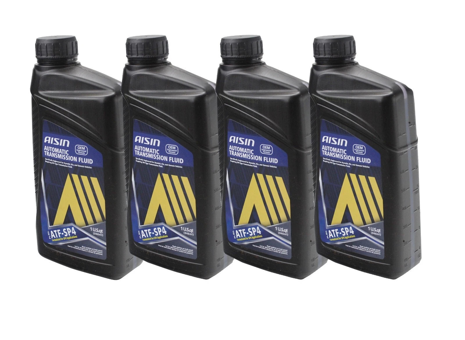 Set of 4 Aisin ATFSP4 Auto Trans Fluids for Hyundai Accent Elantra Kia Forte