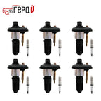 6X Ignition Coils + 6X Spark Plugs for Chevrolet Trailblazer GMC Envoy (2002–2005)