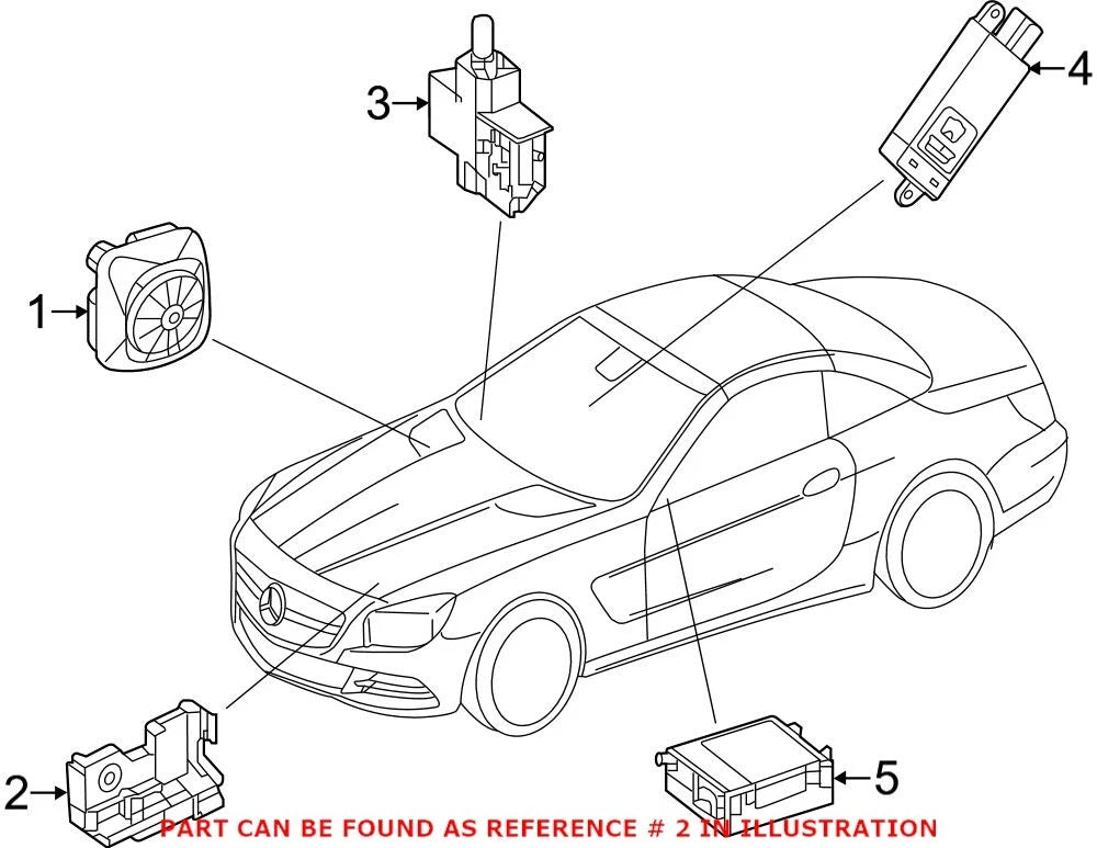 Hood Latch Bracket for Mercedes (2008–2015) 2048704458