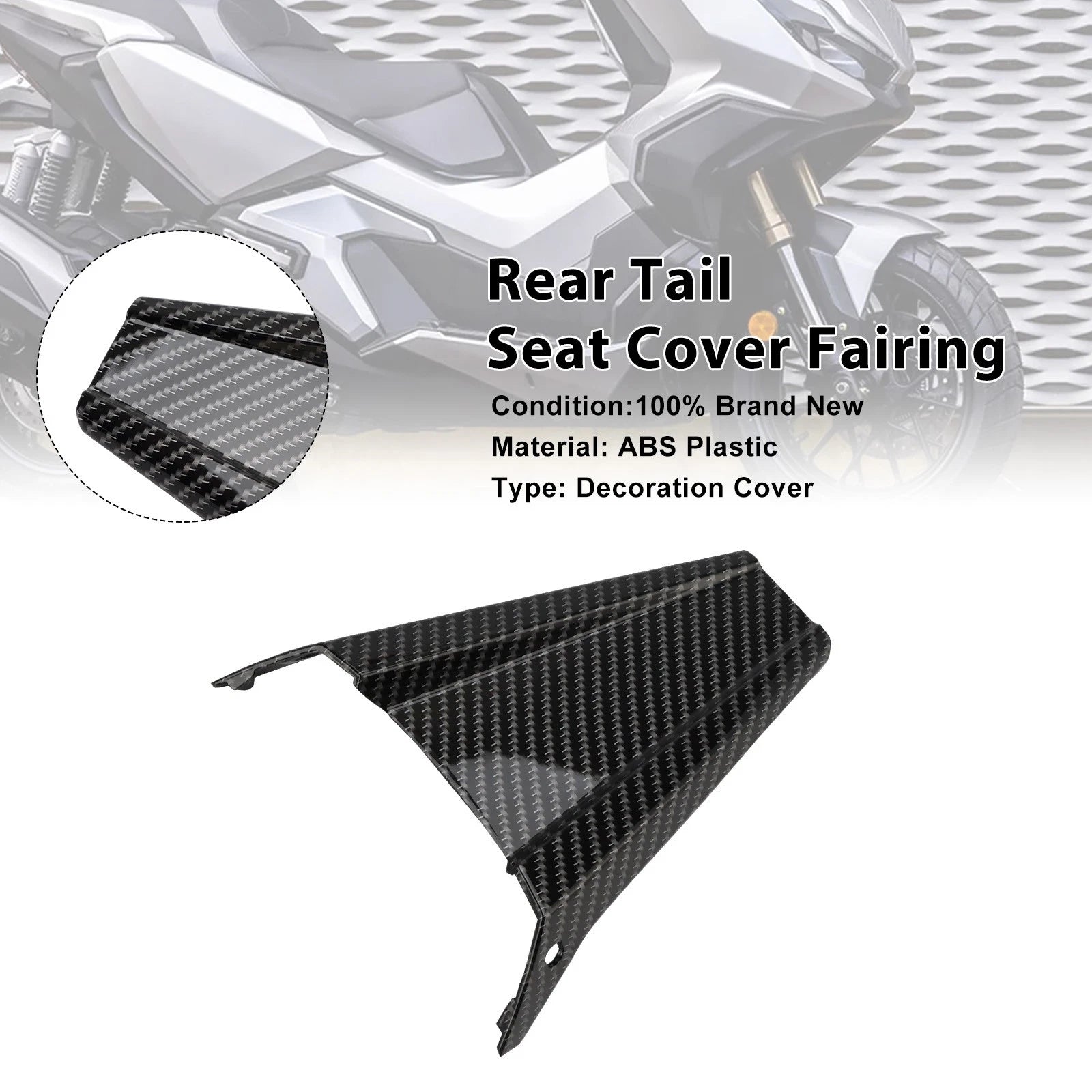 Rear Tail Seat Cover Fairing for Honda ADV350 (2022–2025) Carbon