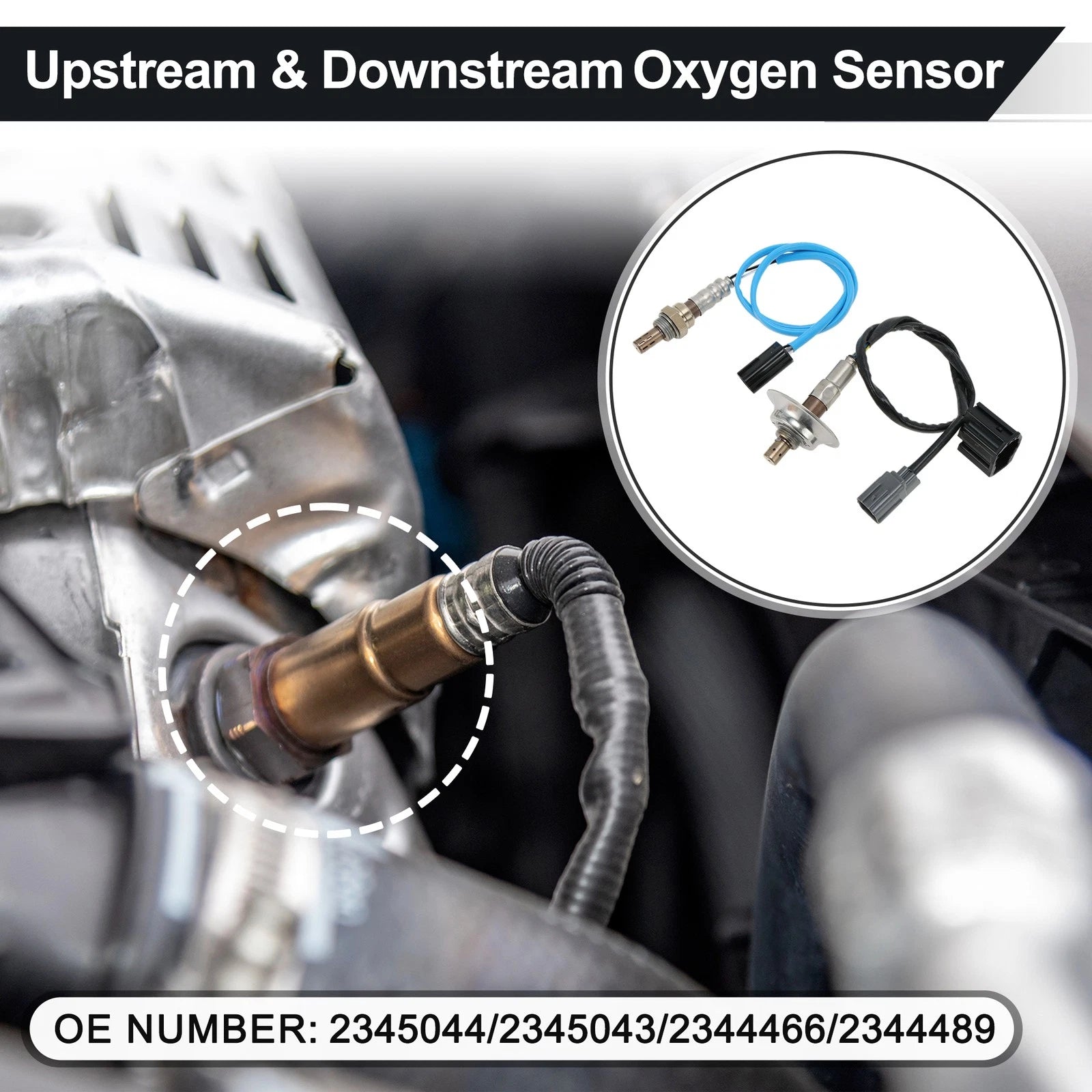 2X Upstream & Downstream Oxygen Sensor for Mazda CX-7 (2010–2012) 2345044