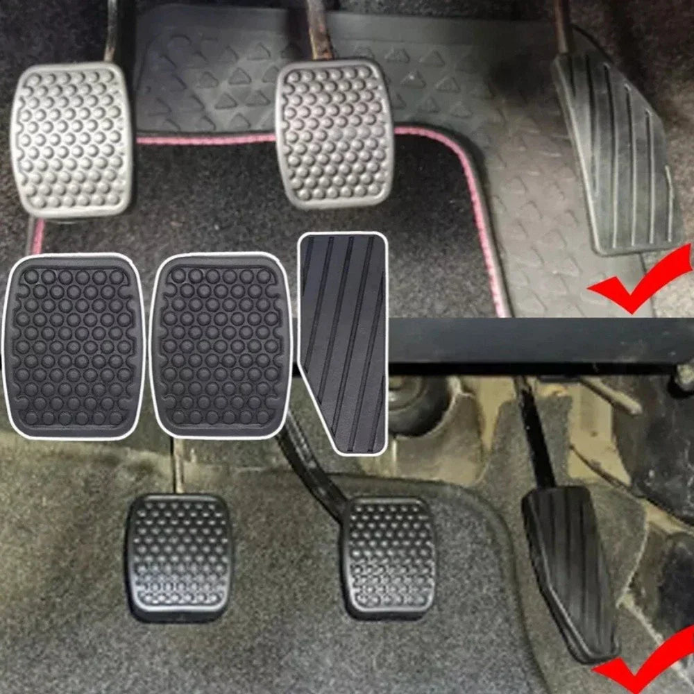 3 x Brake Clutch Accelerator Pedal Rubber Pad Covers for Suzuki Swift (2004-2010)