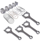 4X Connecting Rod & Piston Rings Kit for Kia Soul Veloster Accent 1.6L (2012–2017)