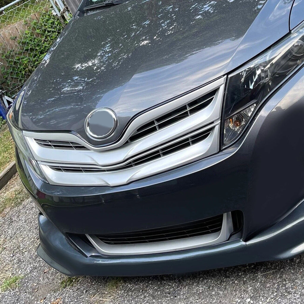 Front Upper Grille for Toyota Venza (2013–2016) Silver Replacement