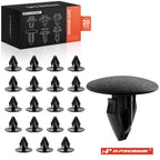 20x 8mm Nylon Front Fender Retainer Clips for Chevrolet Silverado (2007–2023)