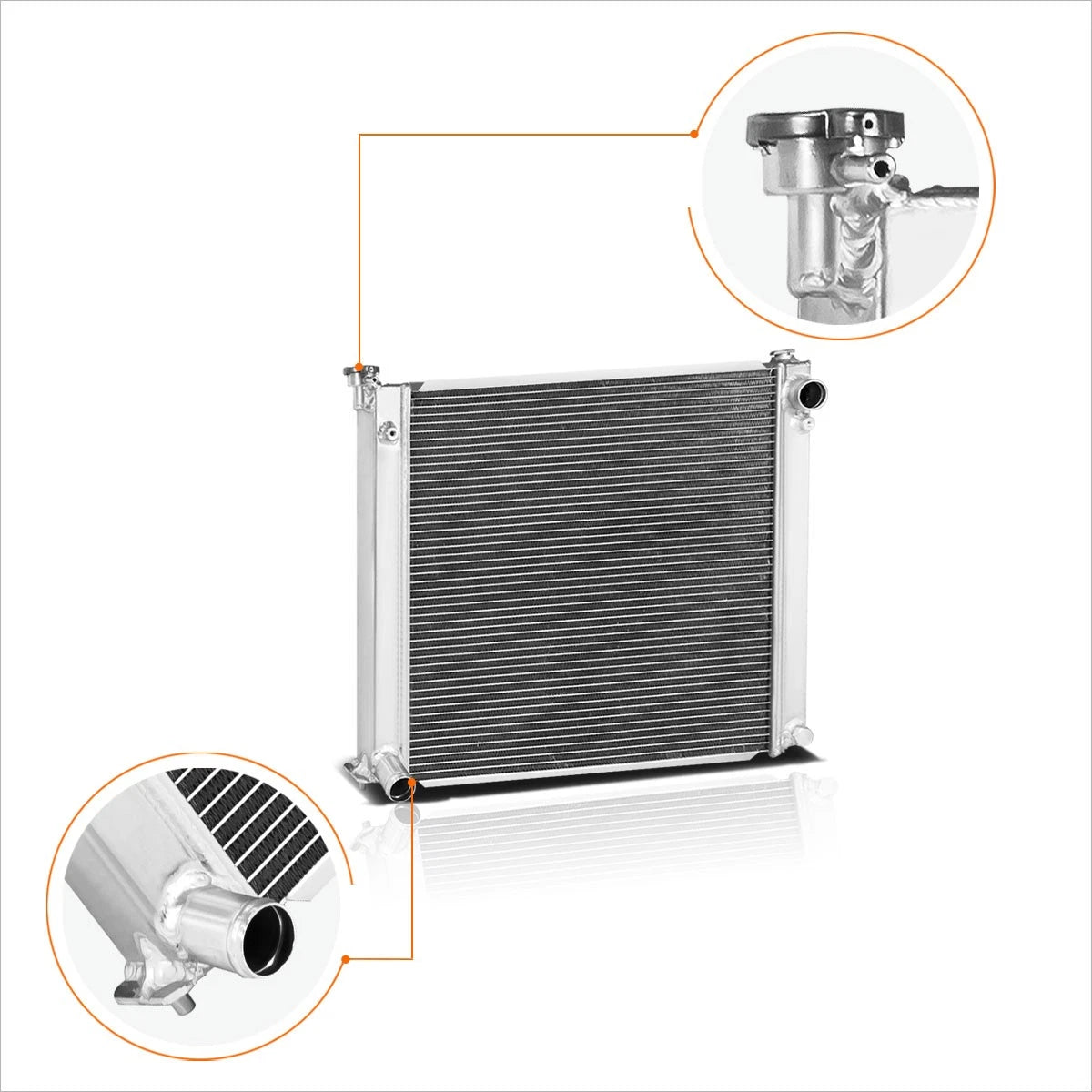 Aluminum 2-Row Performance Racing Radiator for Nissan 300ZX Turbo (1990–1996)