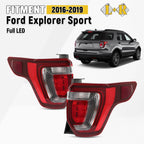 Full LED Tail Lights for Ford Explorer Sport (2016–2019) Left+Right Pair