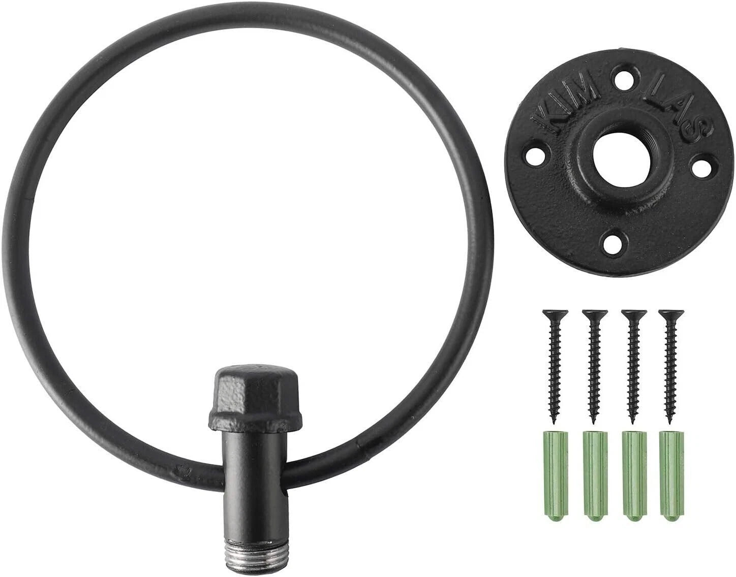 Round Towel Ring Holder for Bathroom Kitchen (Rust-Resistant)