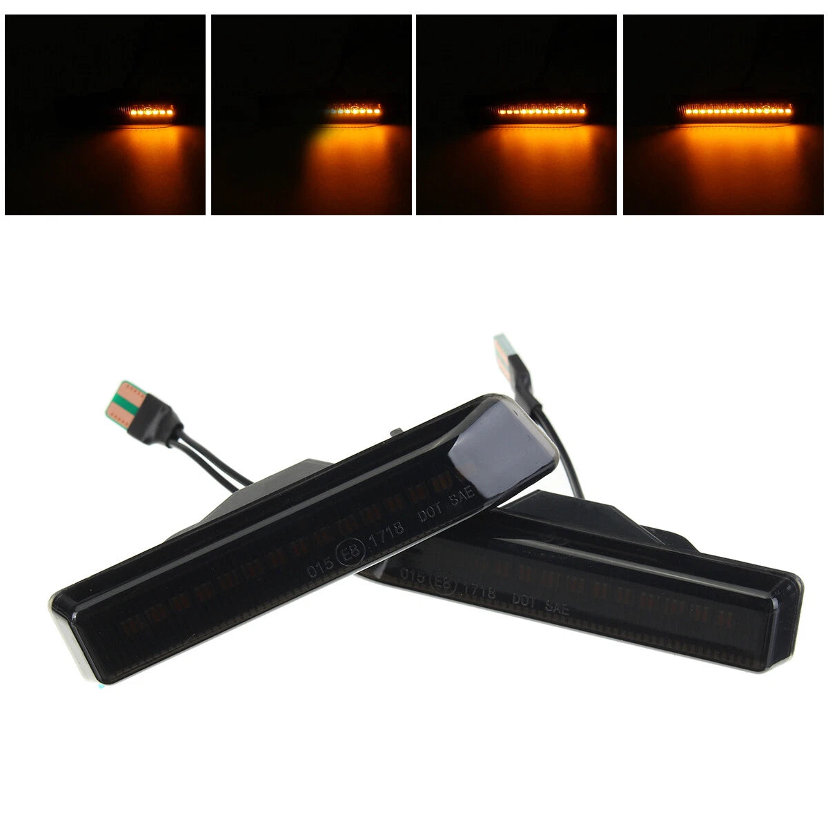 Smoke Amber LED Turn Signal Side Marker Light for BMW E53 X5 E36 (1999–2006)