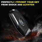 Carbon Pattern Key Fob Cover for Ford Mustang Explorer F-150 (2 Pieces)