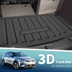 Flat Face Cargo Liner Rear Trunk Mat for Kia Niro (2023–2025) TPE 1 Pc