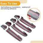 Car Door Handle Cover Trim for Suzuki Swift (Carbon Fiber Black)