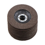 10 Pack Flap Discs 4-1/2" x 7/8" 80 Grit for Grinding