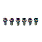 6pcs M6x40mm Titanium Torx Head Flange Bolts for Motorcycle Bicycle