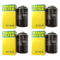 Set of 4 Mann Oil Filters W71945 for Audi A3 A4 A6 TT VW Beetle Jetta Passat (2000–2023)