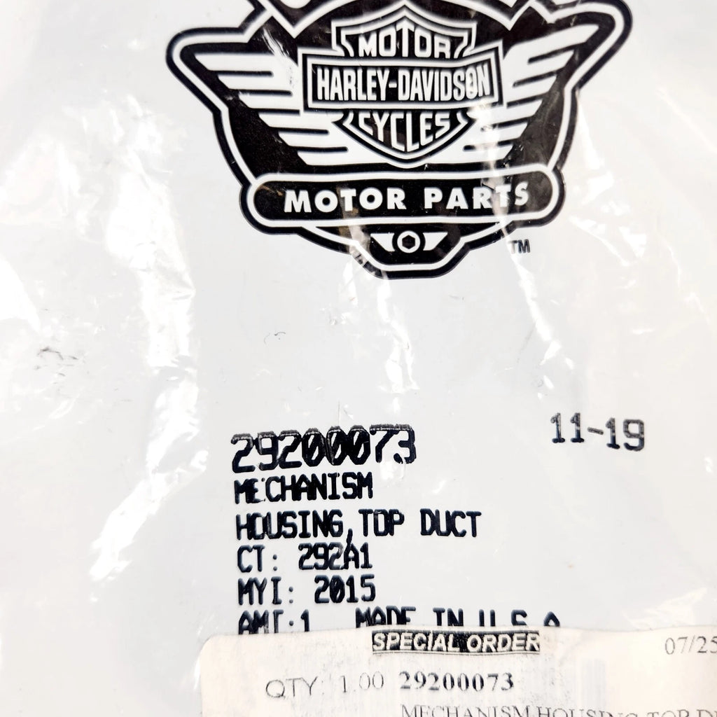 Top Duct Button Housing Mechanism for Harley Road Glide (2015–2024) 29200073
