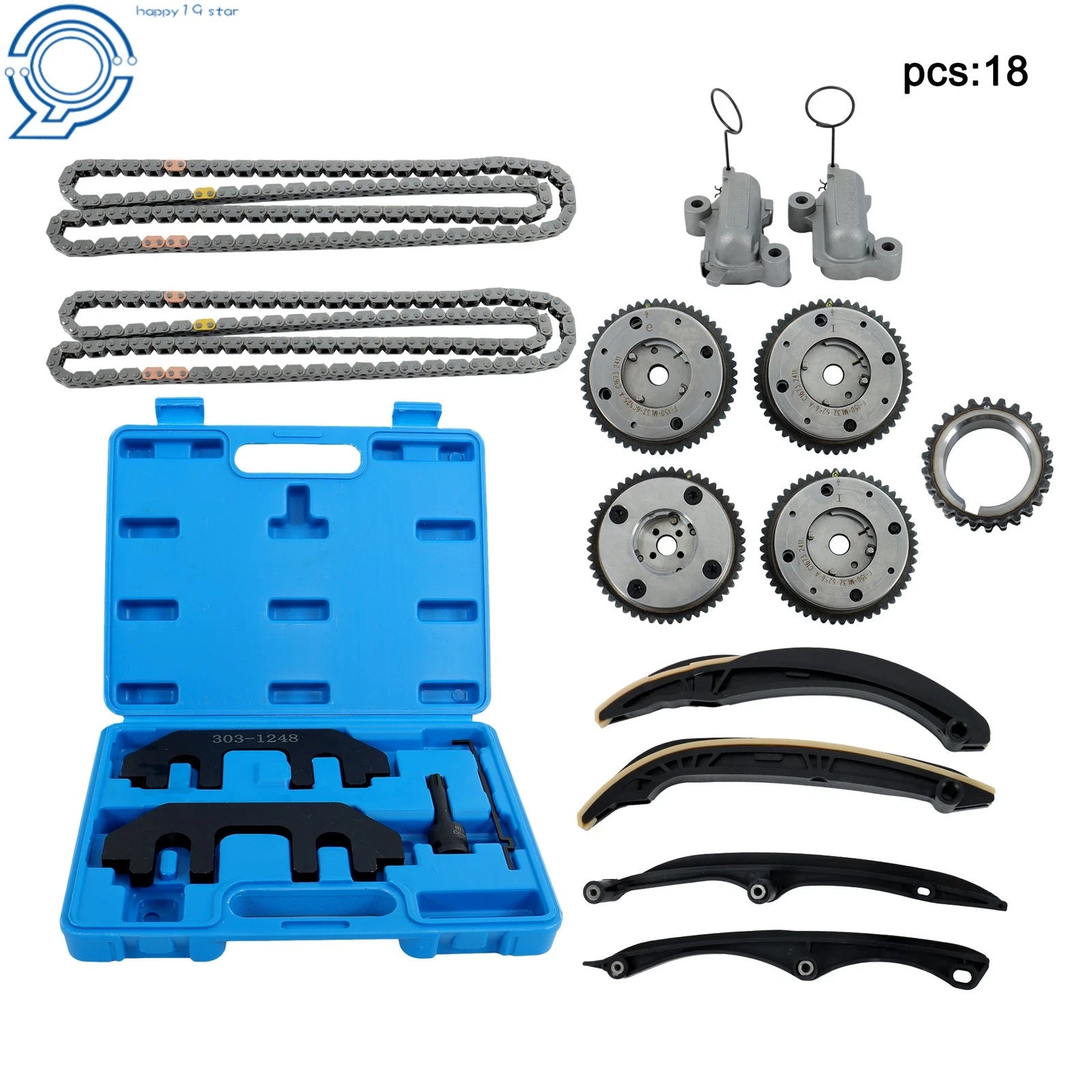 Timing Chain Kit with Camshaft Phaser Tool for Ford Lincoln F-150 3.5L (2011–2019)