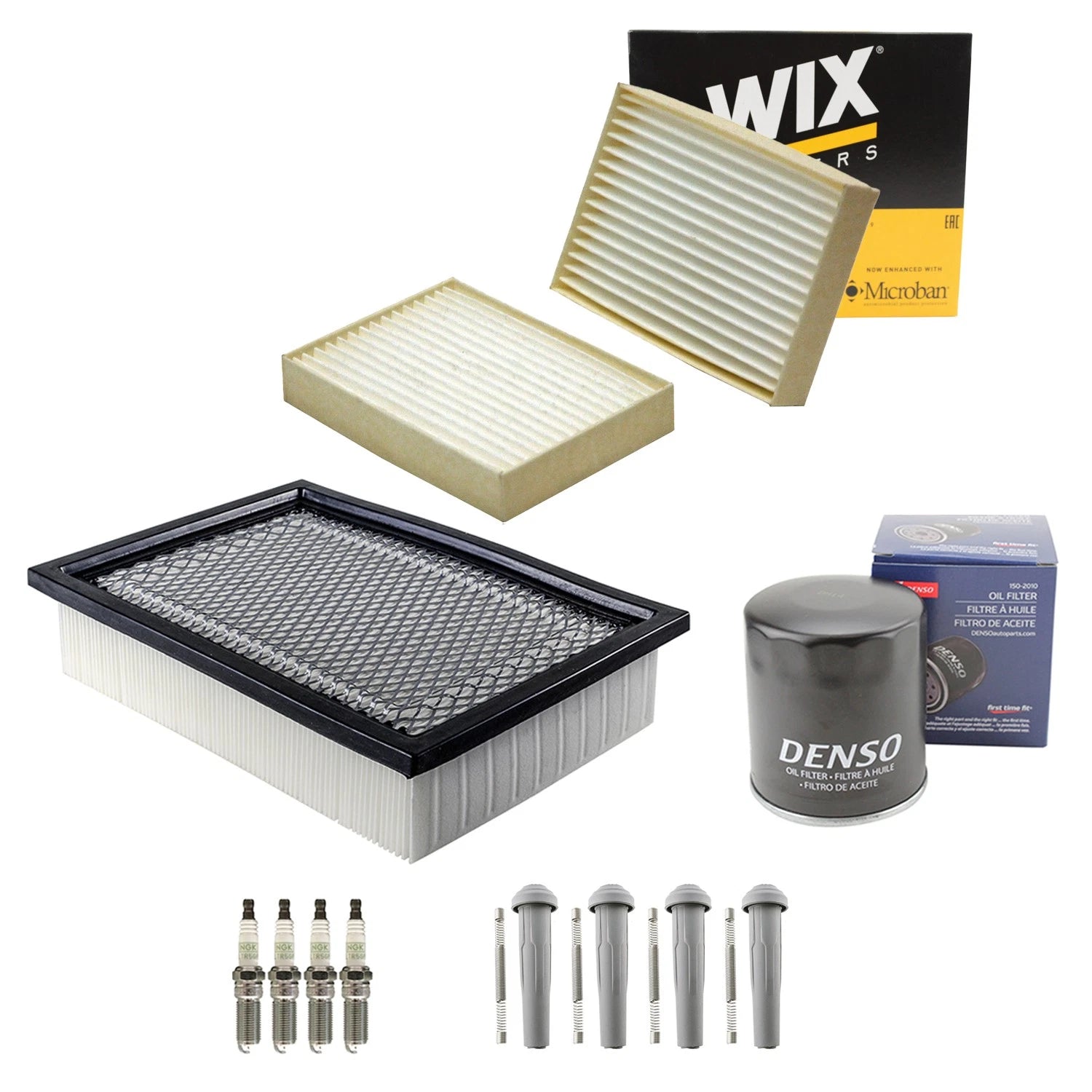 Tune Up Kit with 4 Spark Plugs & Boots for Ford Escape (2001–2012)