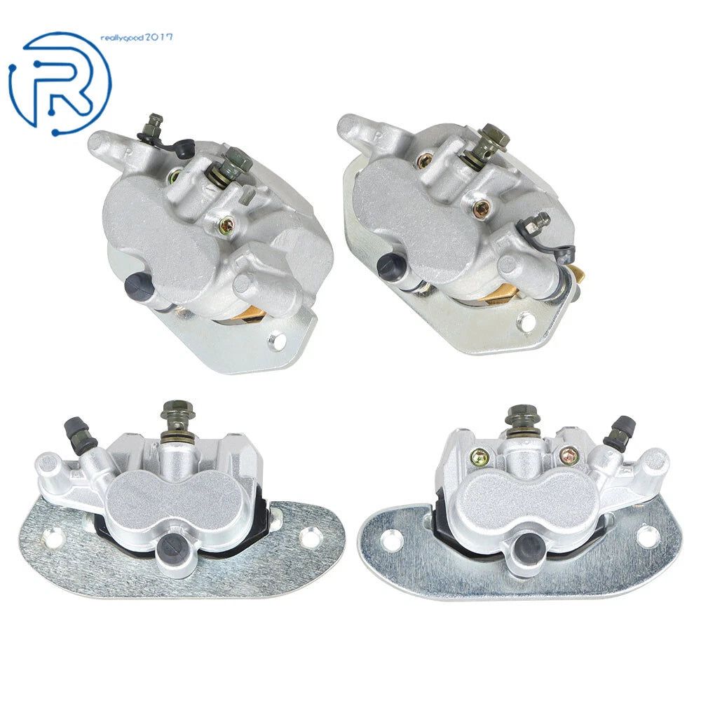 Front & Rear Brake Calipers W/Pads for Yamaha Viking VI YXC700 YXM700 (2015–2021)