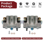 Set of 2 Rear Brake Calipers & Pads for Polaris RZR Turbo XP S 4 (2019–2020)