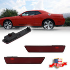 2X Red Lens Rear Side Marker Lights for Dodge Challenger (2008–2014)