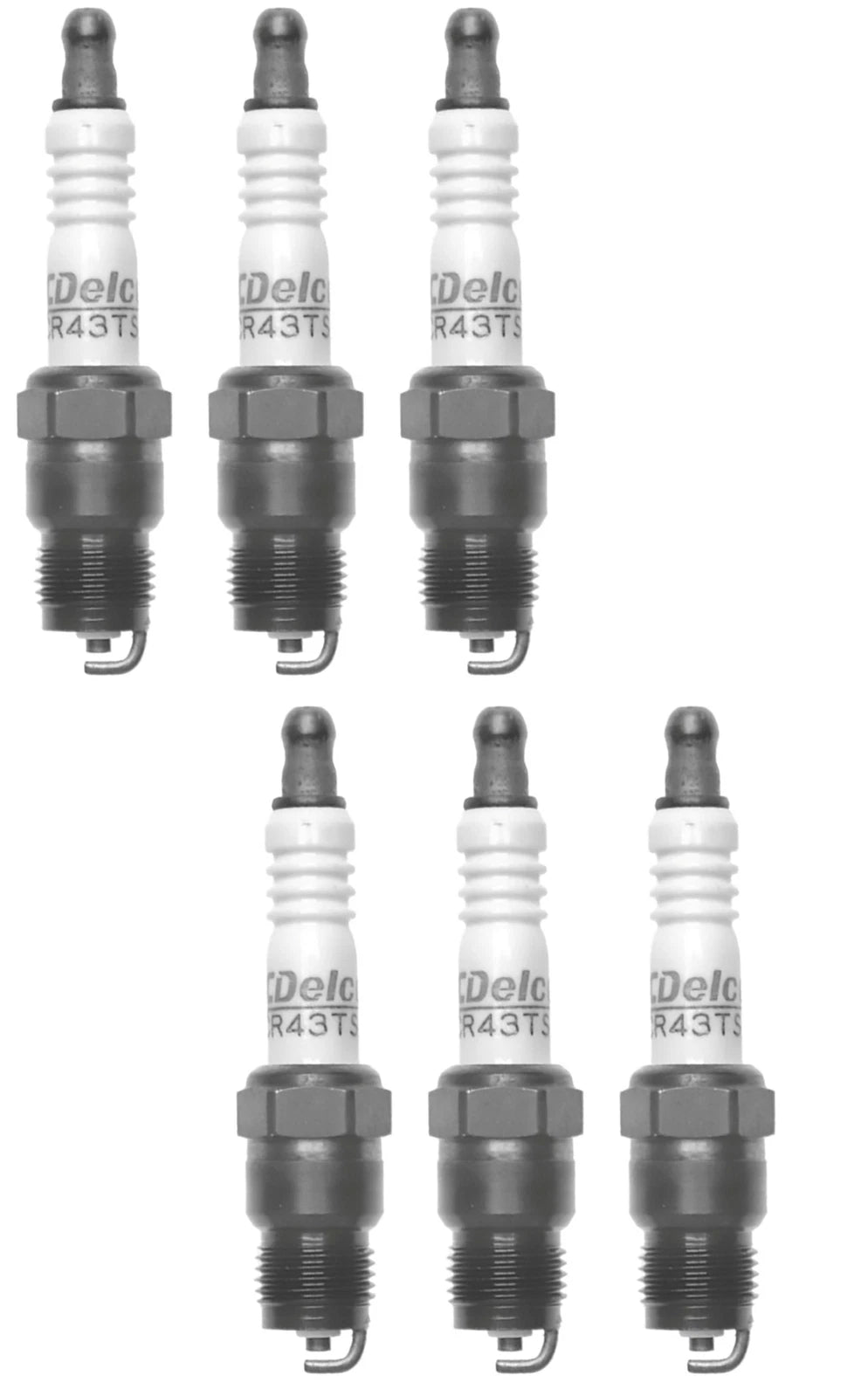 Set of 6 Spark Plugs for Chevy G20, C10, GMC C15, C1500 (L6)