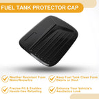 Fuel Tank Door Cap for Mitsubishi Pajero (2020–2025) Carbon Fiber Black