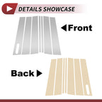 7 Pcs Door Pillar Window Trim for Ford Explorer (2002–2010) Silver Tone