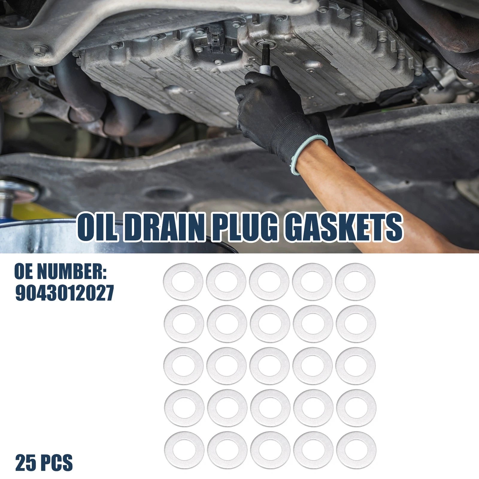 25pcs Oil Drain Plug Gaskets 12mm ID No. 9043012027 for Toyota 4Runner (1990–1994)