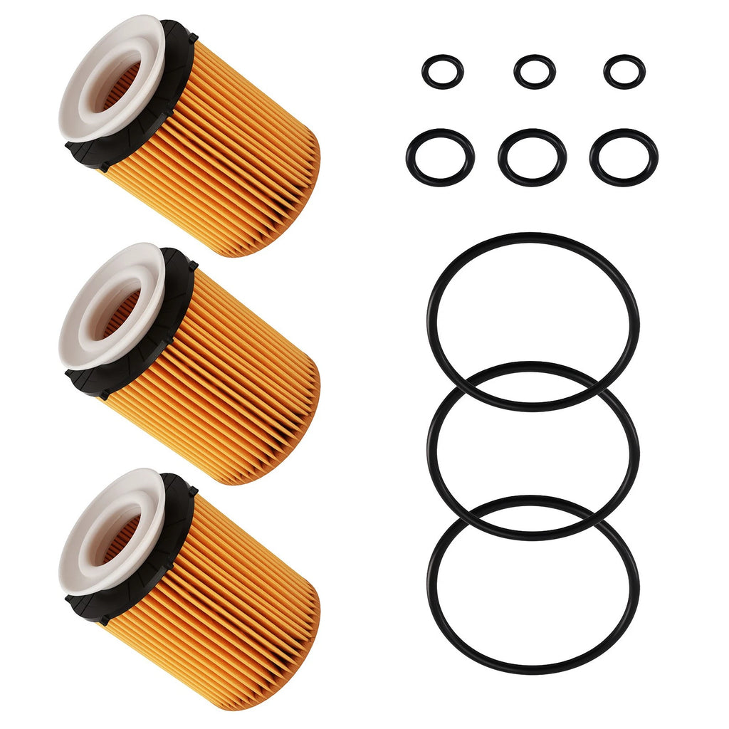 3x Oil Filter Element for Mercedes-Benz GLA250 GLC300 SLC300 2015-2017 HU7116z