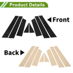 8 Pcs Pillar Window Trim for Nissan Murano (2015–2023) Black
