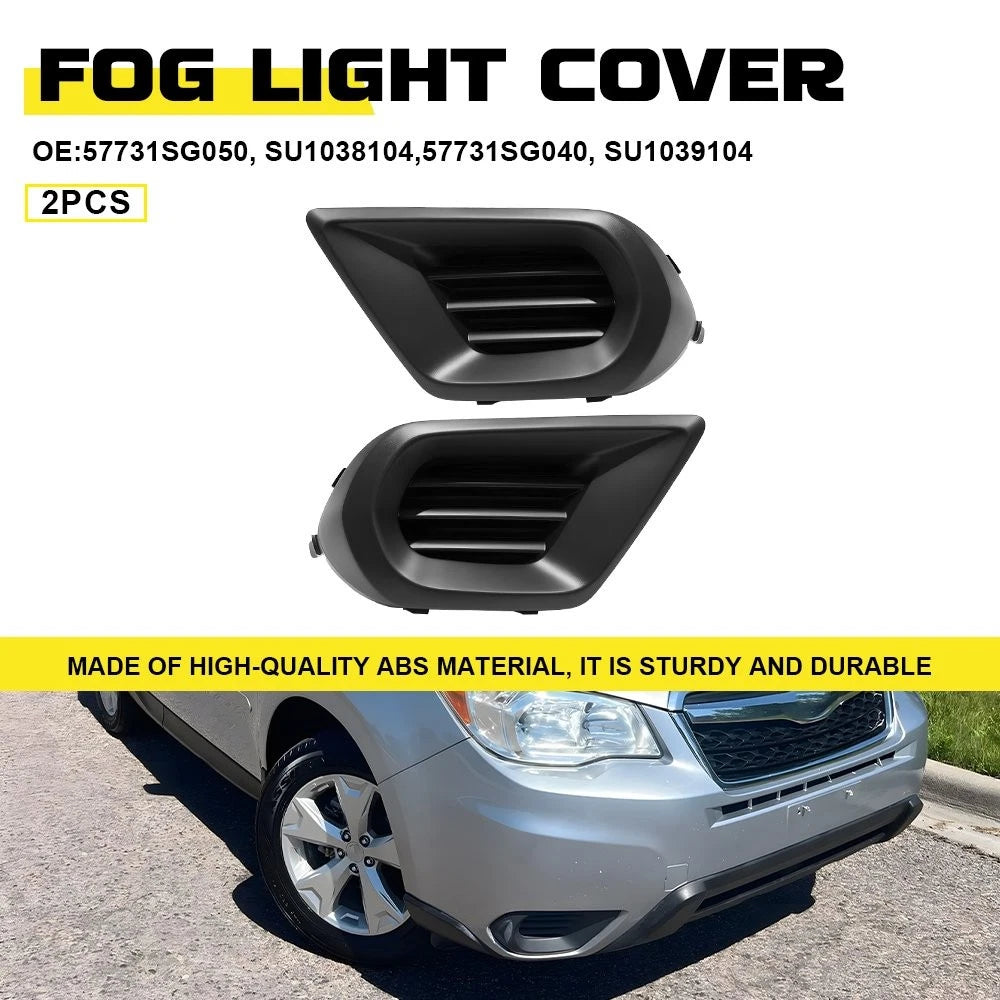 2X Fog Light Lamp Cover Bezel for Subaru Forester (2014–2016) EXV