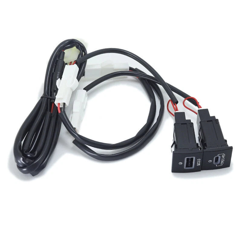LED QC3.0 USB Port Hub Charger PD for Golf GTI R-Line (2006–2013) MK5 MK6