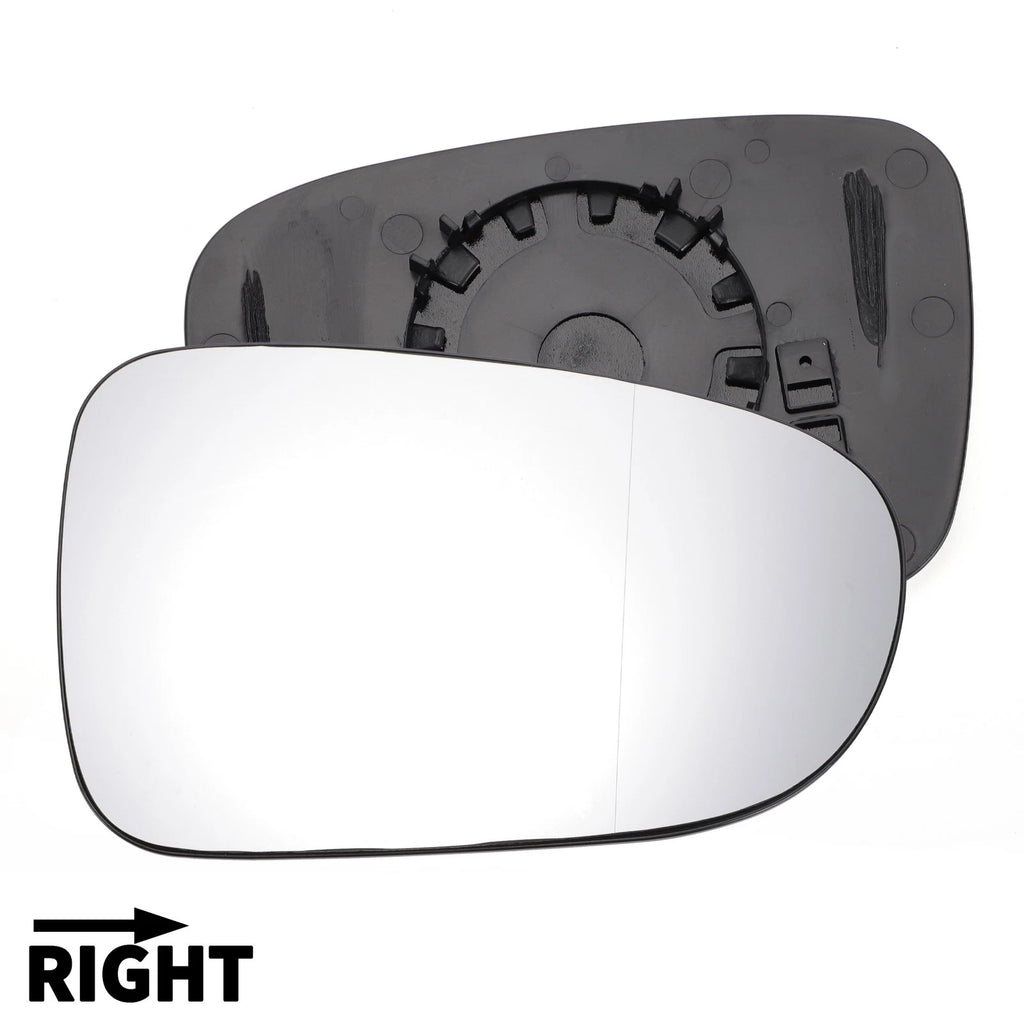 Right White Mirror Glass for Volkswagen Sharan (2010–2020) & Seat (2010–2020)