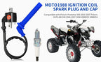 Ignition Coil & Spark Plug for Polaris ATV OUTLAW 500 (2006–2007)