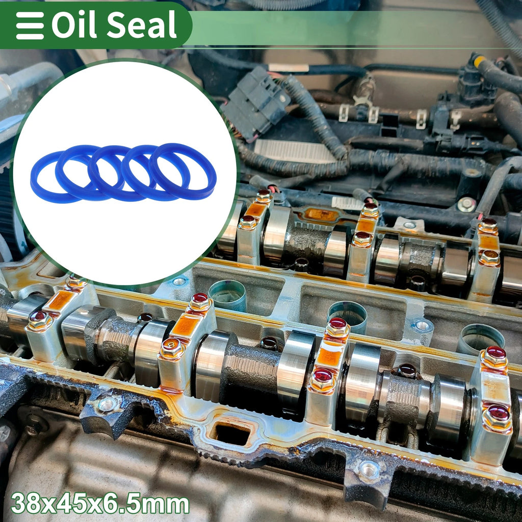 Set of 5 Oil Seal Rotary Shaft Seal 38x45x6.5mm High Pressure