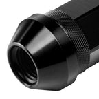 20Pcs J2 7075 Forged Aluminum M12X1.25 Open-End Lug Nut Set w/Adapter Black
