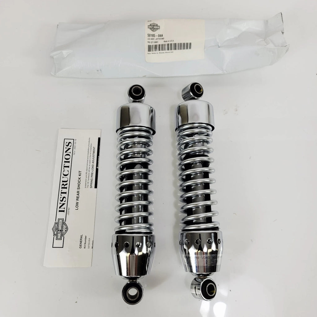 Rear Shocks & Kickstand Lowering Kit for Harley-Davidson Sportster (2004–2022) Chrome