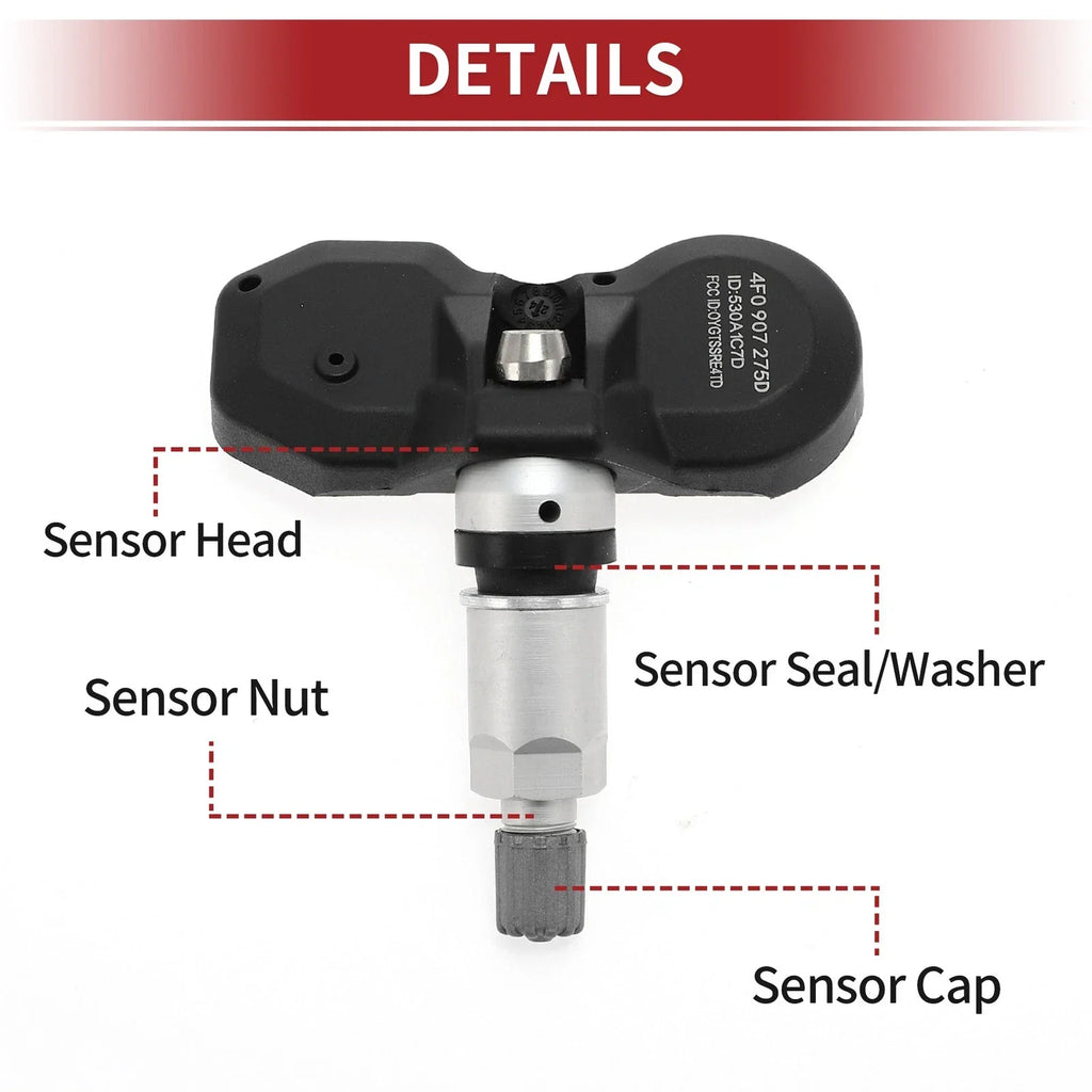 Tire Pressure Sensor 433MHz for Porsche Boxster (2012-2016) 1 x Sensor