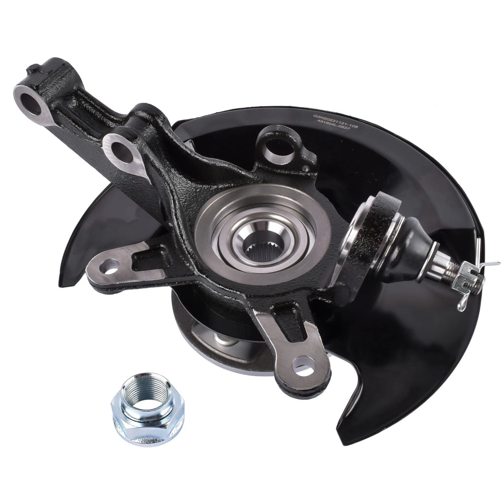 Front Left Steering Knuckle & Wheel Hub Bearing 698-495 for Honda Civic (2003–2005)