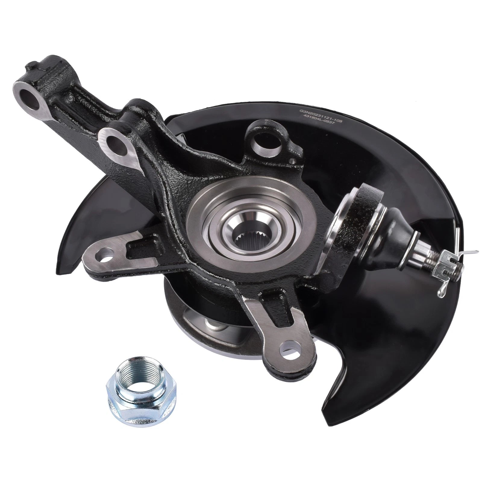 Front Left Steering Knuckle & Wheel Hub Bearing 698-495 for Honda Civic (2003–2005)