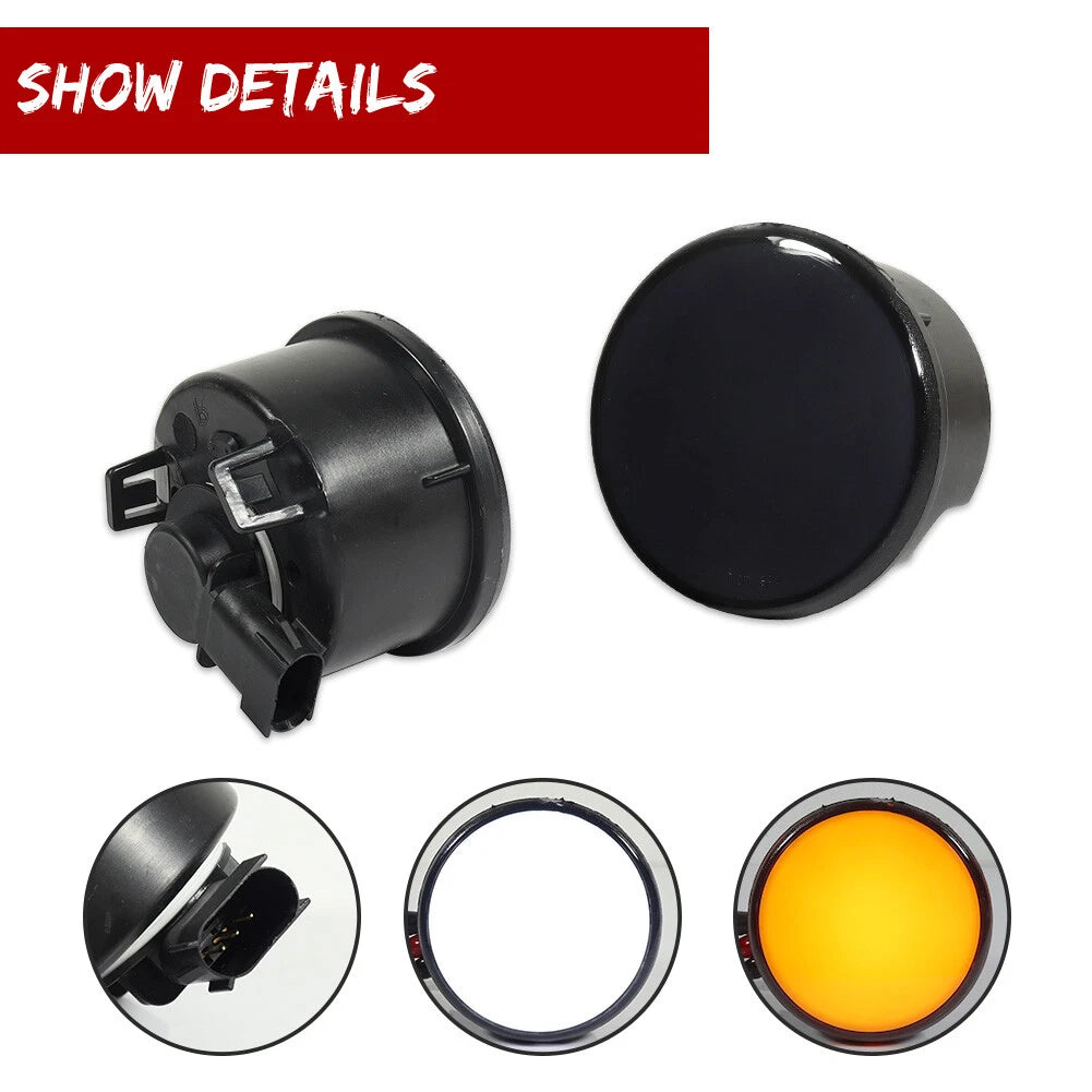 Smoke LED DRL Signal Light for Jeep Wrangler JK (2007–2017)