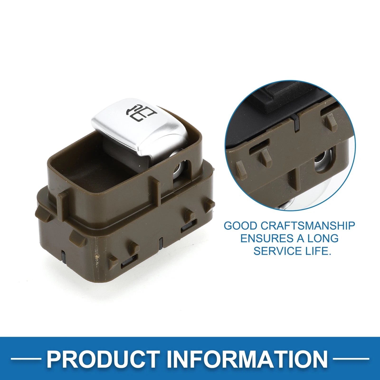 Fuel Door Release Switch No.2229051504 for Mercedes-Benz S550 (2014–2017) Brown