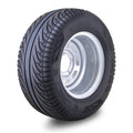 Golf Cart Tire Assembly 205/65-10 w/4x4" PCD ET-15.5 Silver Wheel (14040)