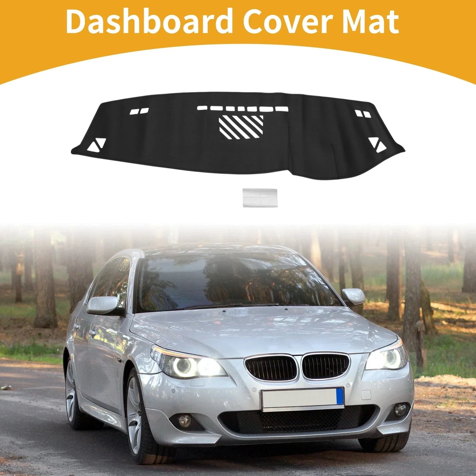 Dashboard Cover 1 Pcs Anti-Slip for BMW 5 (2007-2009)