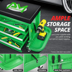 2X 7.87x2.36in Mechanics Roller Seat for Work Cabinet (350lbs Capacity)