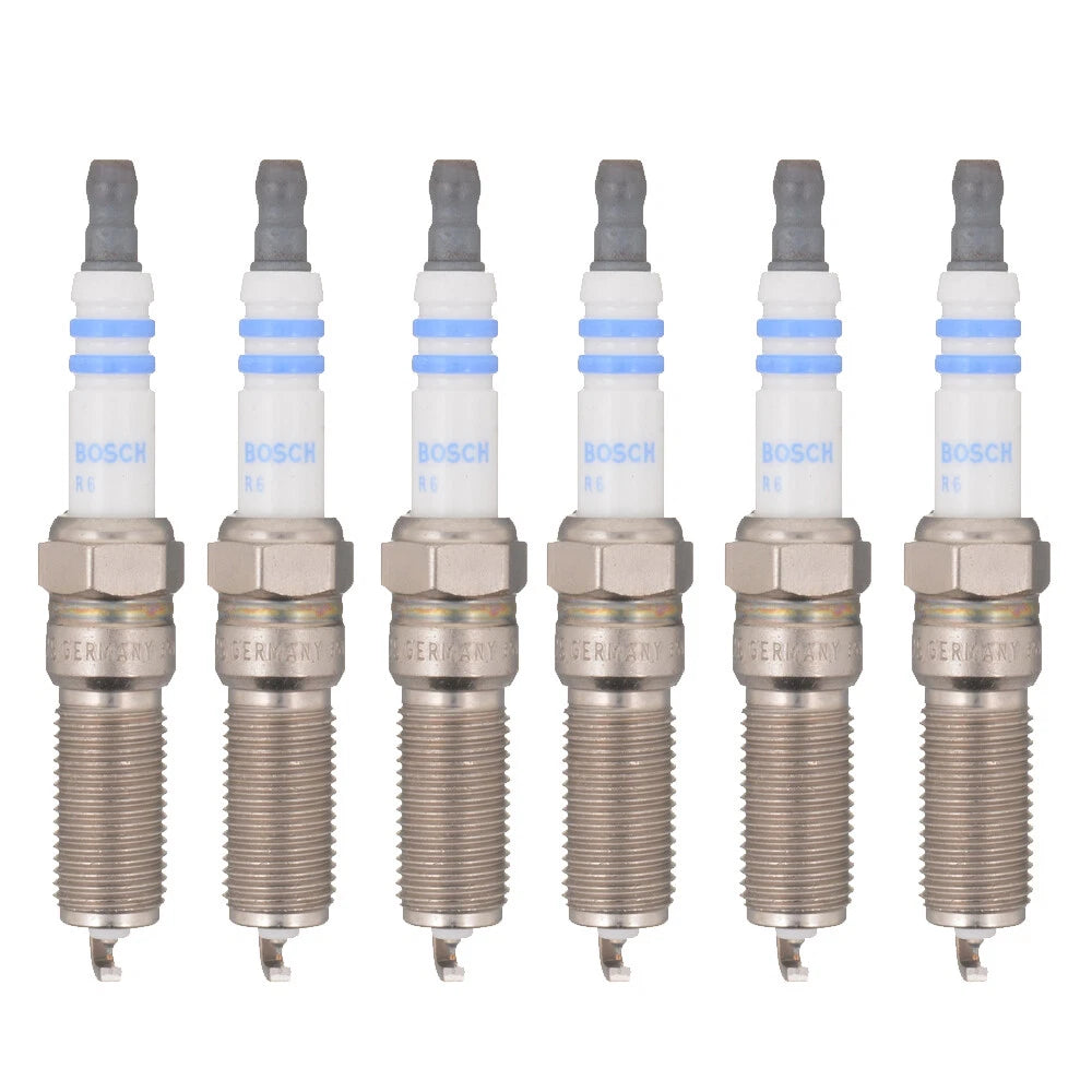 Set of 6 Bosch Double Iridium Spark Plugs for Ford Lincoln V6